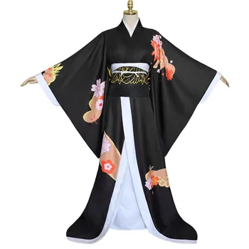 Anime Comic Demon Slayer Kimetsu ingen Yaiba Cosplay Kostumer Kibutsuji Muzan Cosplay Kostume Kvinder Kimono Uniformer Tøj Kjoler