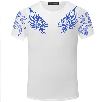 2019 Streetwear Mænds Fashion Brand Nye T-Shirt Skole Formel T Shirt Tøj Korte Ærmer O hals Abstrakte Tops Tees TX87 C