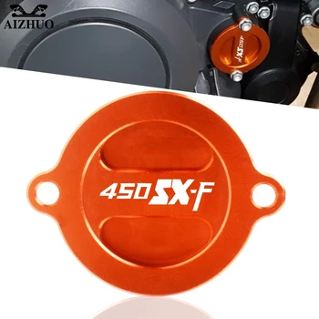 CNC Aluminium Motorcykel Motor Olie Filter Cap Olie brændstoftankdæksel For 450SXF 450 SX-F SXF 2013-450SXF-ATV SXF ATV 2009