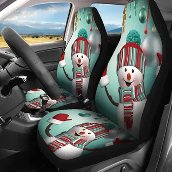 7PCS Jul Udskrivning Universal Bil 3D-sædeovertræk, der er Komplet Sæt autostol Sæt Protector Auto Sæde Puder Fuld Dækning Bil Styling