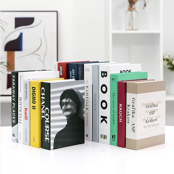 Fake Book Dekorationer Bibliotek Dekoration Nordlige Europæisk Stil Møbler Minimalistisk Moderne Og Kreative Fotografiske Prop