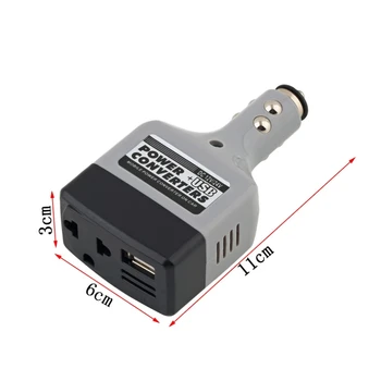 Nyeste DC 12/24 V til AC 220 V/USB-6 V Bil Power Inverter Adapter Mobile Auto Power Bil Oplader Med USB-Interface Converter