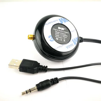 Universal DAB+ Digital Radio-Modtager Streaming af Musik med Kob-Stationen SMA Antenne, Aux Audio Output til Bilen Hjem Audio System