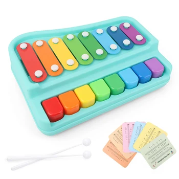 2019 Nye 2-i-1 Børn Paino Toy Banke på Tastaturet 8-tone Musikalsk Instrument, Tidlig Uddannelse Toy