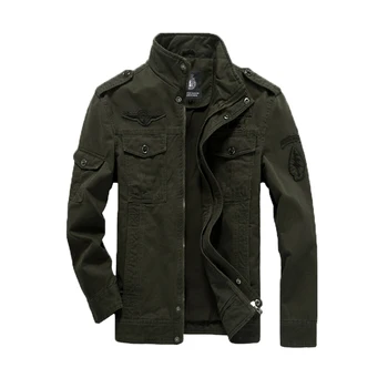 2019 Foråret bomuld Militære jakker mænd Nye Mode jakker værktøjsholder-plus størrelse løse mænds casual jakke denim jakker og overtøj