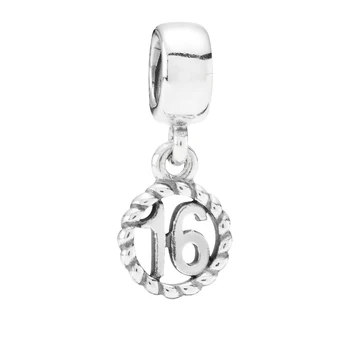 Mode heldig Nye 16.18.21.30.40.50.60 Fødselsdag Vedhæng Smykker Oprindelige S925 Sterling Sølv Kvindelige DIY Romantisk Bedste Gave