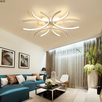 Moderne LED-loftslampe stue, spisestue, soveværelse blank LED lysekrone loft lampe kreative personlighed lamper