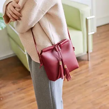 Nye fashion damer mobiltelefon taske mode lille tegnebog kvindelige kvast skuldertaske mini kvinders Messenger bag