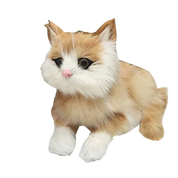 Plys Legetøj Dejlige Simulering Dukke Plys Dyr, Katte Toy Virkelige Liv Plys med Lyd Legetøj, Kids Pige Fødselsdag Gave til Børn