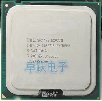 Intel Core 2 Extreme QX9770 qx9770 12M Cache, 3,2 GHz, 1600 MHz FSB Desktop CPU LGA775 korrekt Desktop Processor gratis fragt