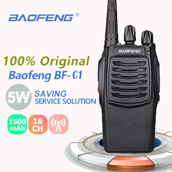 2019 Nye Baofeng BF-C1 Walkie Talkie 16CH 5W To-Vejs Radio UHF 400-470MHz Bærbare Ham Radio, Lommelygte PMR Transceiver walky