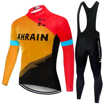 2021 Pro Team BAHRAIN sommeren foråret INGEN Termisk Fleece trøje Mænd med Lange Ærmer maillot ciclismo hombre Passer til
