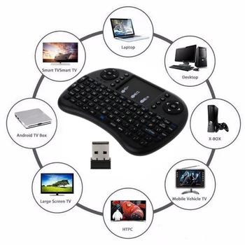 1 Pc engelsk Trådløse 2,4 GHz For i8 Tastatur, Touchpad Flyve Air Musen Til Android TV PS3 Nyt Design