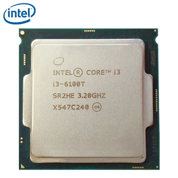 Intel Core i3-6100T Dual-core 3.2 GHz, 3 MB Cache i3 6100T LGA 1151 35W CPU Desktop Processor testet i orden