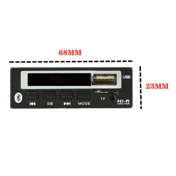 Bluetooth5.0 MP3 WMA WAV-Dekoder yrelsen 5V og 12V Trådløs Lyd Modul Farve tv med USB, TF FM Auto Tilbehør Audio Ændring