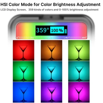 Ulanzi VL49 Fuld Farve RGB LED Video Lys 2500K-9000K 800LUX Magnetisk Mini Fyld Lys Forlænge 3 Kolde Sko 2000mAh Type-c Havn