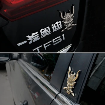 DSYCAR 1stk Metal Kriger Bil Side/Bag/Front Dekorationer Badge Emblem 3D Selvklæbende Navneskilt Klistermærke til Bil