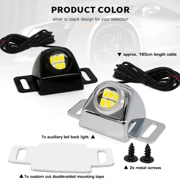 1x Super Lyse Bil, Motorcykel Parkering baklys LED Omvendt Backup baglygten Med LINSE Vandtæt DRL lyskilde Hvid