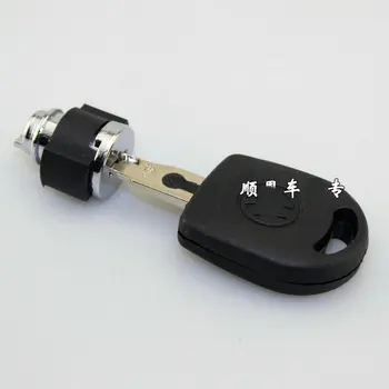 Til Passat B5 PASSAT POLO Højre handske boks låsecylinder handskerum låse cylinder nøgle