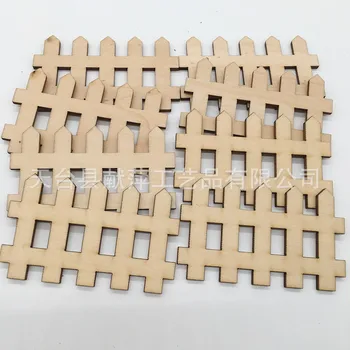 100pcs Græsplæne Hegn Mini Træ Stakit Miniature Fe Have Micro-landskab Tilbehør Urtepotter Bonsai DIY Håndværk Indretning