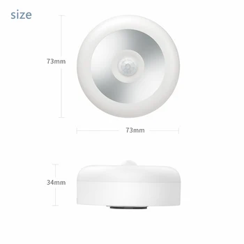 LED Nat Lys med PIR bevægelsesføler Krog USB-Genopladelig til Toilet WC og Køkken, Soveværelse, Cabinet Bog at Læse Tabellen bordlampe