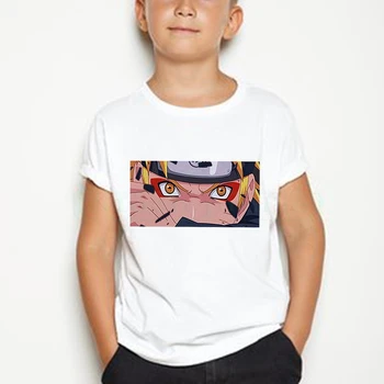 Ny Tegnefilm Naruto tshirt Sommeren Børns/Unges Kakashi Anime Naruto T-Shirt Dreng Pige Baby Afslappet Uzumaki/Sasuke Kids T-shirt