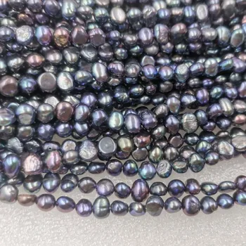 Masser 20 tråde ægte ferskvands kulturperler perle engros-strenge til 5-6mm små perler