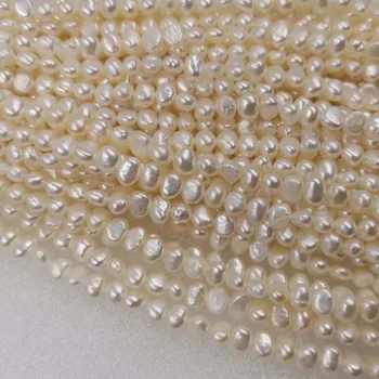 Masser 20 tråde ægte ferskvands kulturperler perle engros-strenge til 5-6mm små perler
