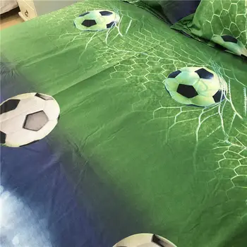 Fodbold Lagner 3D-Sengetøj Sæt Dyne Dynebetræk Bed i Et Blad Af Taske Spredes Sengetæppe Bedset Pudebetræk Queen-Size Dobbeltseng