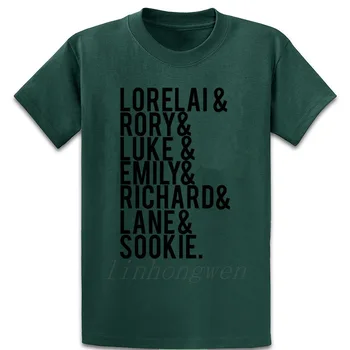 Gilmore Girls Tegn T-Shirt Euro Størrelse S-5xl Normal Berømte Foråret Normale Bomuld Grundlæggende Design Shirt