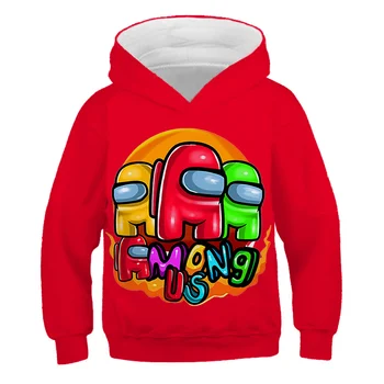 2020 Blandt Os Hoodie Børn Størrelse Drenge&Piger med Lange Ærmer Hætteklædte Sweatshirts til Børn Hættetrøjer Street Style Spil Harajuku Tøj