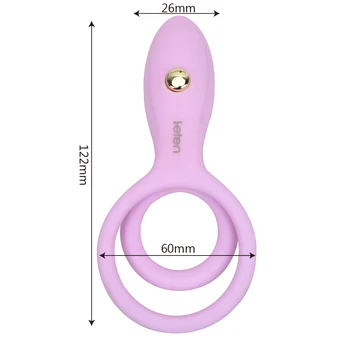 VATINE Silikone penisringe Vibrator Sex Legetøj til Mænd Male Masturbation Klitoris Stimulation Forsinke Ejakulation
