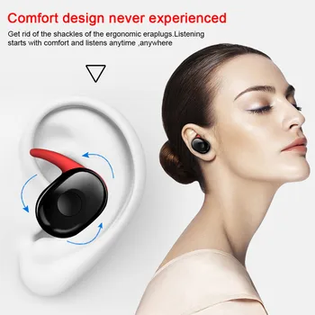 Mini Trådløse Hovedtelefoner TWS Bluetooth Hovedtelefon Øretelefoner Sport Bluetooth Headset med Opladning Max Mic For Samsung, Huawei Xiaomi