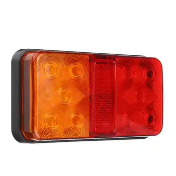 2stk 12V 10 LED Bil Trailer Truck Bageste baglygte Stop, Brake Lights Holdbar Indikator Lampe Baglygte blinklys Lampe Vandtæt