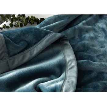 Ocean Blue Flannel Fleece Tæppe Letvægts Bløde Microfiber Polar Fleec Bed Tæppe Hyggelig Solid Farve Sofaen Tæppe