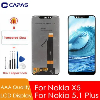 Testet For Nokia 5.1 Plus LCD-Display 10 Tryk på Skærmen For Nokia X5 LCD-Digitizer Touchscreen Udskiftning af Reservedele Reservedele