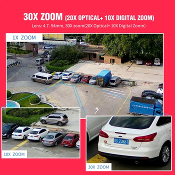 1080P AI Auto Tracking PTZ IP-Kamera POE 30X Zoom AI Menneskelige Krop, Ansigt Zoom Programmering Presets Patruljering PTZ Kamera-Udendørs