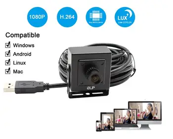 2MP FUll HD 1080P Sony IMX322 Lave Lys OTG UVC-H264/MJPEG 30fps Mini-Usb-Webcam-Kamera Med Android Audio MIKROFON til PC-bærbar computer
