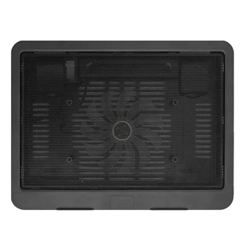 1PC Black Ultra Tynd Laptop Cooling Pad Justerbar Stå Notebook Ventilator USB Computer Køler Beslag