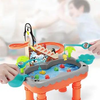 Børn, der er Magnetisk Fiskeri Toy Forældre-barn-interaktiv Pædagogisk Legetøj Elektriske Penguin Trapper Drenge Piger gave