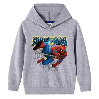 Spiderman Bomuld Trøjer Mærke Baby Drenge Tøj Kids Sweatshirt t-shirts, Hættetrøjer Toppe Børn Tøj