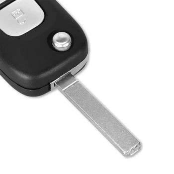 DANDKEY 2 Knapper Folde Fjernbetjeningen Tilfælde Shell For Renault Clio Kangoo Megane Modus Megane-Tasten Auto Blank