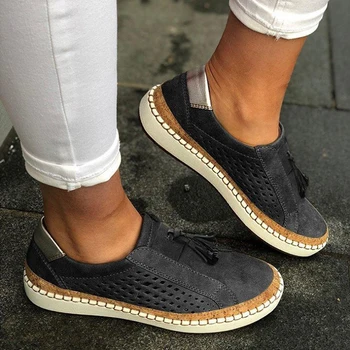 GAOKE Sneakers Womans Ladies Casual Sko Komfortable Dame Loafers til Kvinder Lejligheder Tenis Feminino Shoes De Mujer