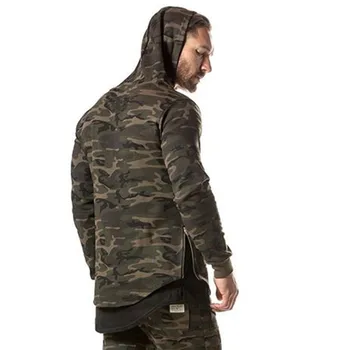 2018 nye Herre Camouflage 3d-Hættetrøjer Mode fritids-pullover fitness jakke Sweatshirts sportstøj tøj