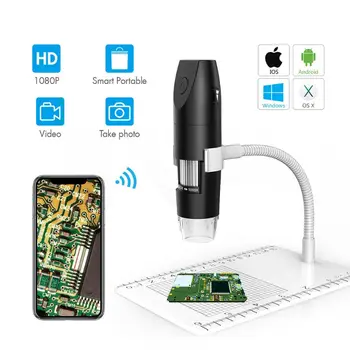 1000X Wifi Mikroskop LED Lyser 1080P Elektroniske Mikroskoper til PCB Smykker Inspektion Digital Mikroskop Android IOS PC