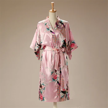16Style Voksen Løs Satin Pyjamas Traditionel Japansk Stil, Kimonoer til Kvinder Kimono Tynd Cardigan Tøj Yukata Kjole
