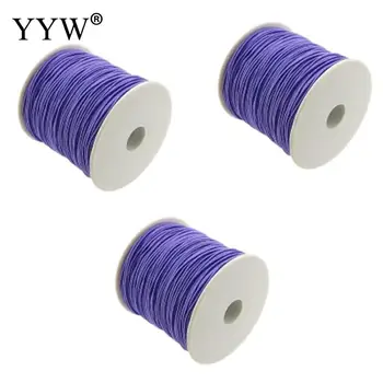YYW 85m/Pc-0.8 mm Elastisk Tråd Sydkorea Importeret Satin Silke Knude Ledningen Perler Europæiske Flettet Tråd For DIY Armbånd Halskæde