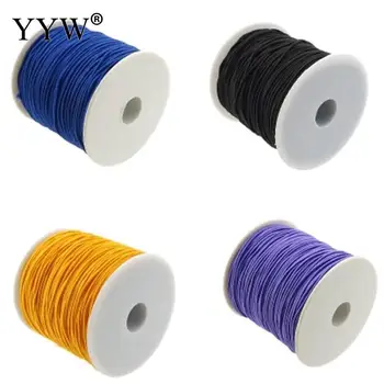 YYW 85m/Pc-0.8 mm Elastisk Tråd Sydkorea Importeret Satin Silke Knude Ledningen Perler Europæiske Flettet Tråd For DIY Armbånd Halskæde