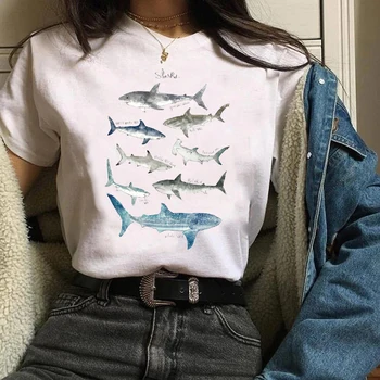 Kvinder Dame t-Shirts Toppe Grafisk Fox Tegnefilm Dyr Casual Mode Søde Print Tøj 90'erne Tøj Kvindelige T-Shirt Dame T-Shirt