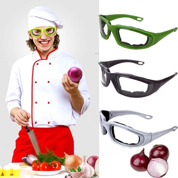 Køkken Madlavning Goggle Briller gennemsigtig Anvendelse Skære løg-beskyttelse Anti stimulation Briller Svamp Anti-pres-Brillerne L3